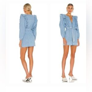 Free People Imogene Denim Mini Dress Size